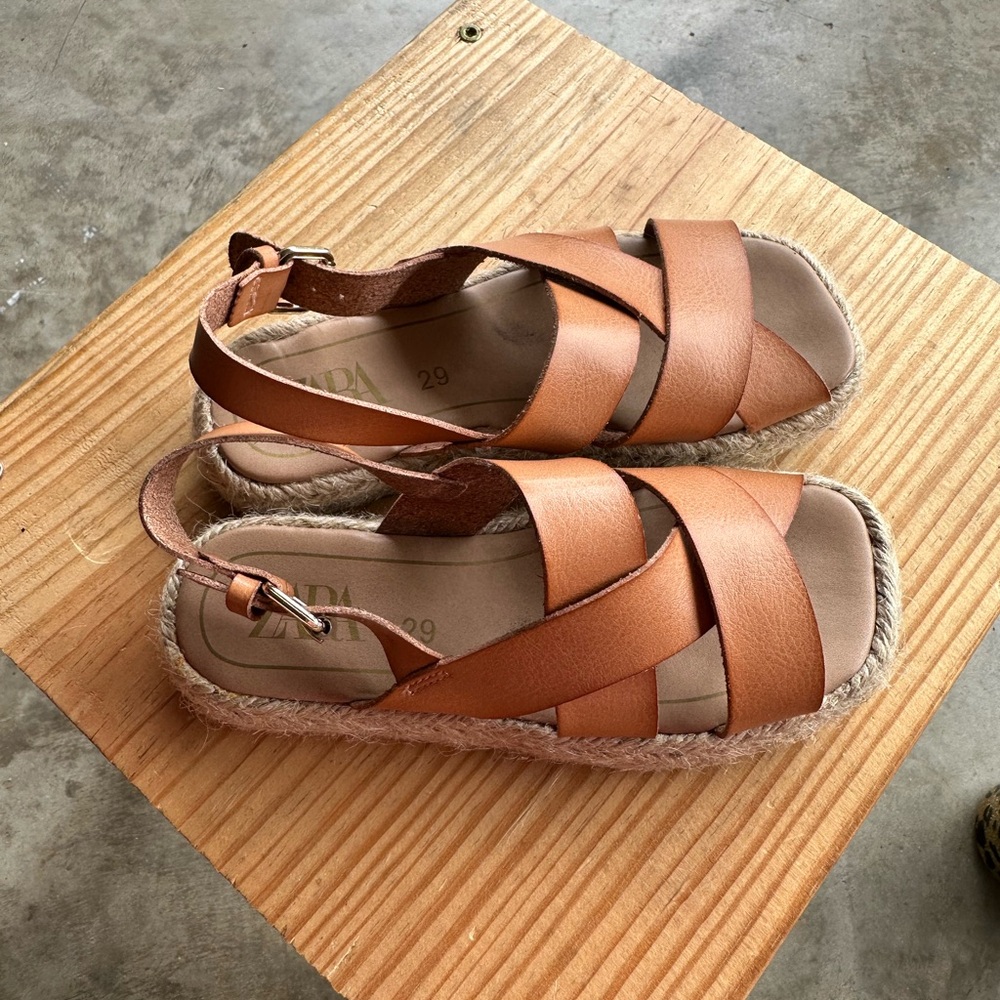 Zara platform kids sandals